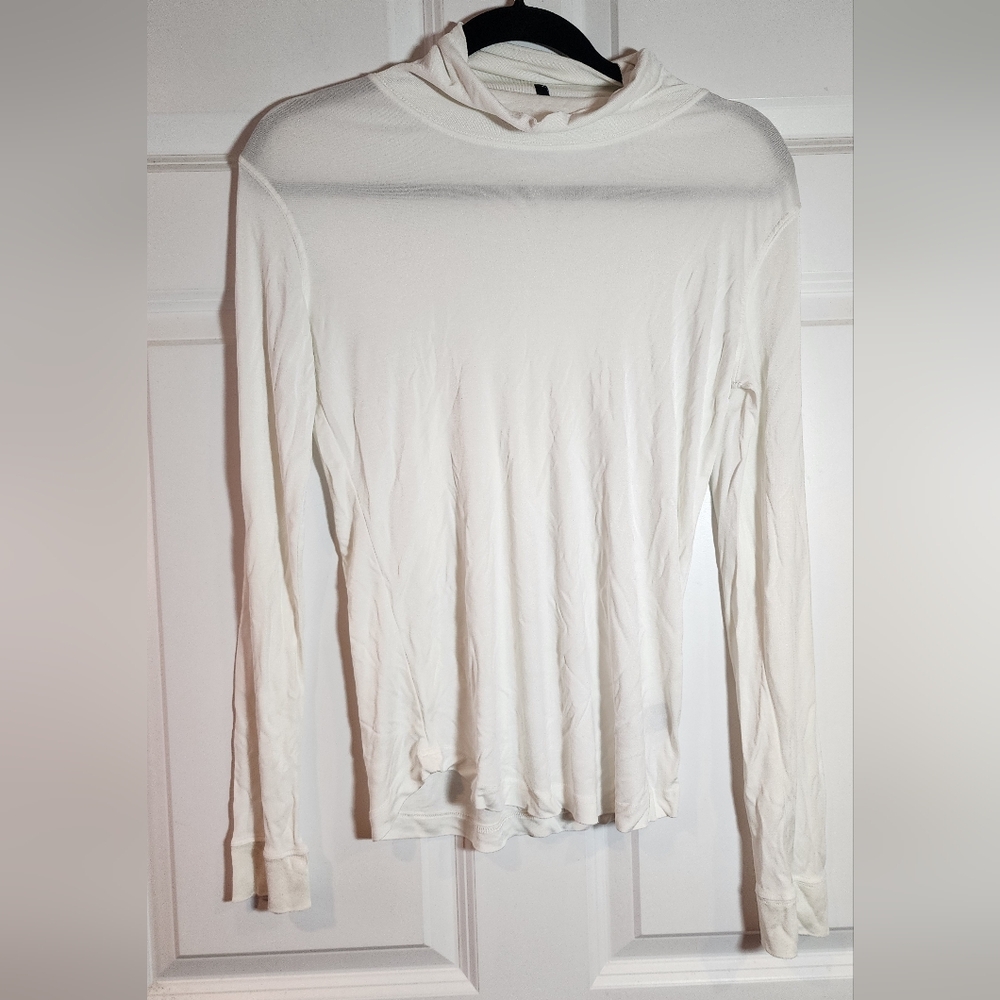 Eastern Mountain Sports Lightweight White Long Sleeve Turtleneck Top L